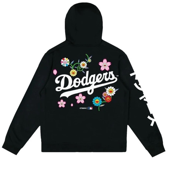 Takashi Murakami Los Angeles Dodgers Complex Fanatics Black Hoodie S NEW NWT - Picture 1 of 3